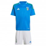 Günstige Fußballtrikots Italien Kinder Heimtrikot EURO 2024 Kurzarm
